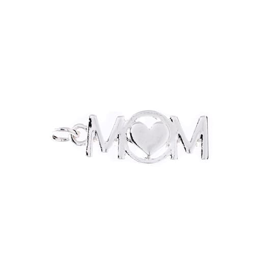Silver Plated Mom Charm by Bead Landing™